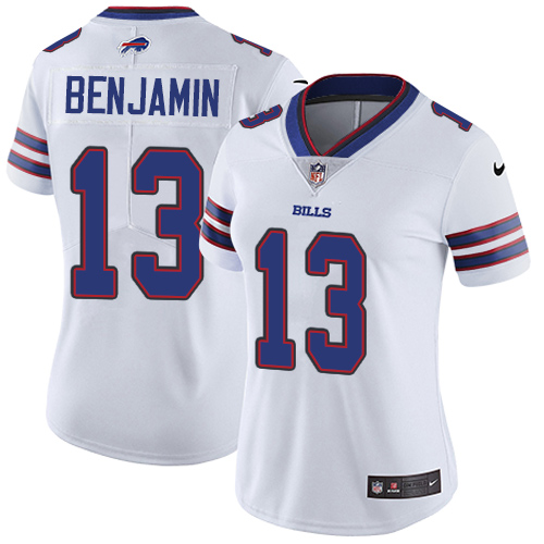 Nike Bills #13 Kelvin Benjamin White Women's Stitched NFL Vapor Untouchable Limited Jersey